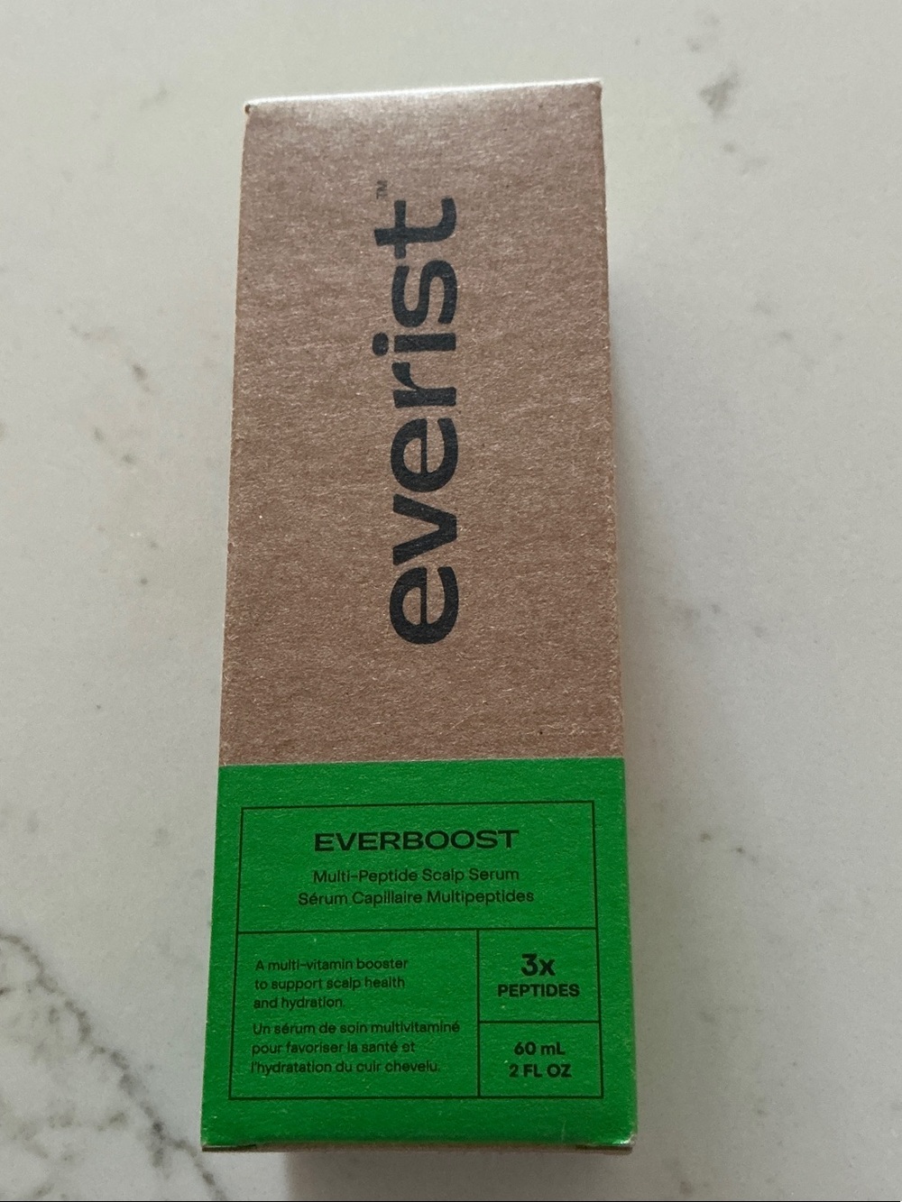Everist Everboost Multi-Peptide Scalp Serum with Green Dropper - Cream Bottle